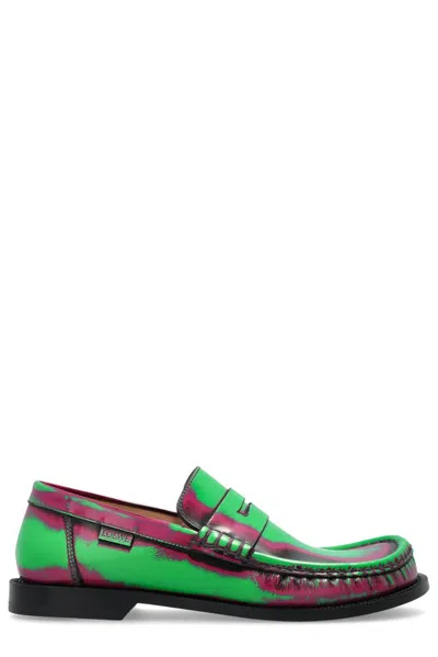 Loewe Campo Loafer In Brushed Calfskin In Multi