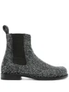 Loewe Campo Chelsea Boot In Brushed Suede In Black