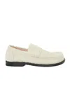 Loewe Mocassini Campo In Pelle Avorio Donna In Nude