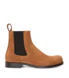 Loewe Campo Suede Chelsea Ankle Boots In Brown
