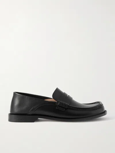 Loewe Bobine Loafer Round Toe Stitched Detailing In Animal Print