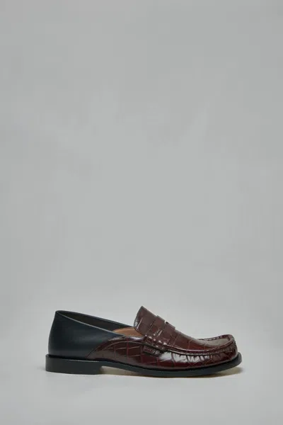 Loewe Campo Flap Back Loafer In Brown