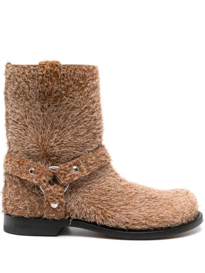LOEWE LOEWE CAMPO LEATHER BIKER BOOTS