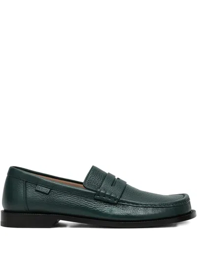 LOEWE CAMPO LEATHER PENNY LOAFERS