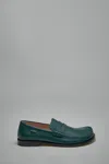 Loewe Campo Grained Leather Loafers