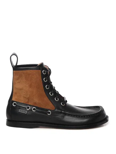 LOEWE CAMPO LOAFER BOOTS