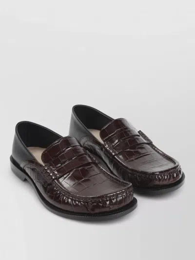 Loewe Campo Loafer Flap Back Round Toe