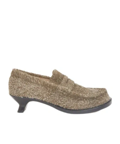 Loewe Campo Loafer In Brushed Suede In Multi