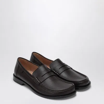 Loewe Campo Loafer In Dark Burgundy In Brown