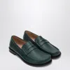Loewe Campo Grained Leather Loafers In Green