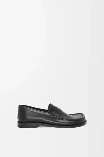 Loewe Campo Loafer In Leather Skin Size: 44 For Man In Black