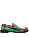Loewe Campo Loafer In Brushed Calfskin In 绿色