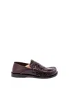 Loewe Campo Collapsible-heel Croc-effect Leather Loafers