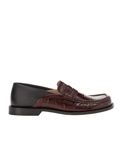 Loewe Campo Loafers In Black