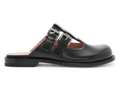 Pre-owned Loewe Campo Mary Jane Mule (women's) Sneakers In Black