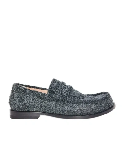 Loewe Campo Slip-on Loafers In Gray