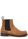 Loewe Campo Suede Chelsea Ankle Boots In Brown