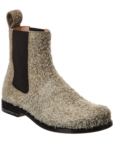 Loewe Campo Suede Chelsea Boot In Gray