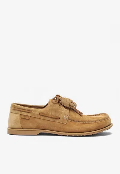 LOEWE CAMPO SUEDE LOAFERS