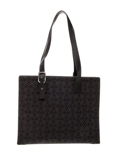Pre-owned Loewe Canvas Anagram 2023 In Black