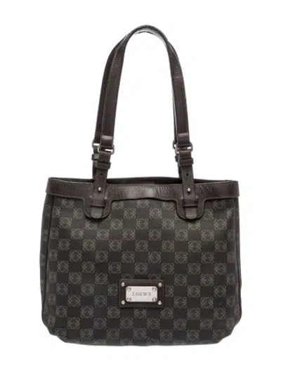 Pre-owned Loewe Canvas Anagram In Brown