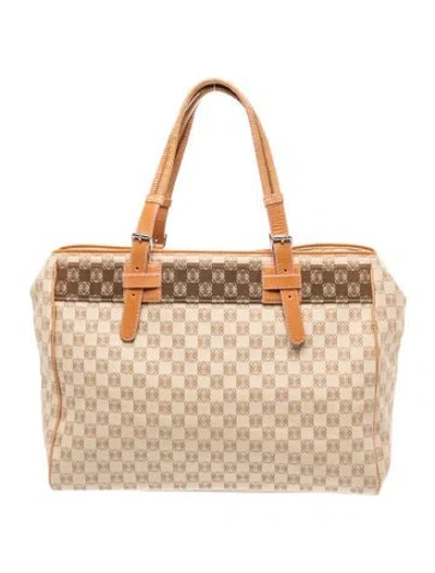 Pre-owned Loewe Canvas Anagram In Brown