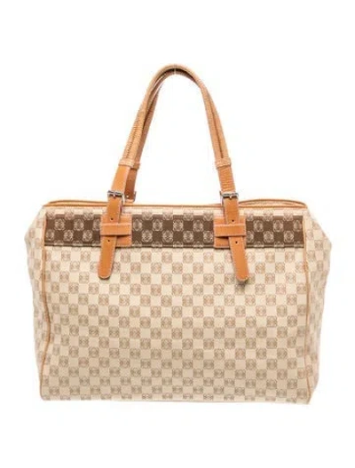 Pre-owned Loewe Canvas Anagram In Brown