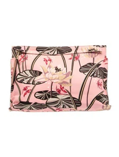 Pre-owned Loewe Canvas Clutch In Brown/pink