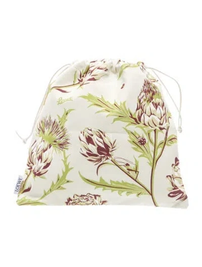 Pre-owned Loewe Canvas Evening Bag 2026 In White