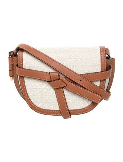 Pre-owned Loewe Canvas Gate In Brown