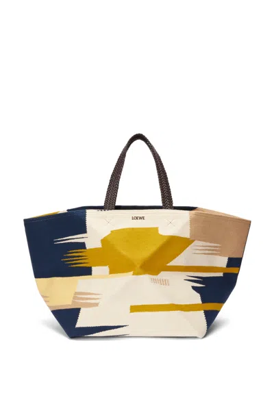 Loewe Canvas Jigsaw Folding Handbag In Multi