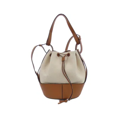 Pre-owned Loewe Canvas Leather Shoulder Bag ()