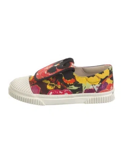 Pre-owned Loewe Canvas Printed Sneakers In Multi