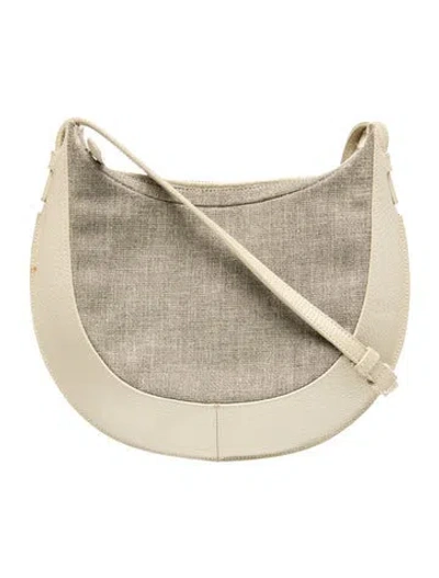 Pre-owned Loewe Canvas Shoulder Bag In Neutral