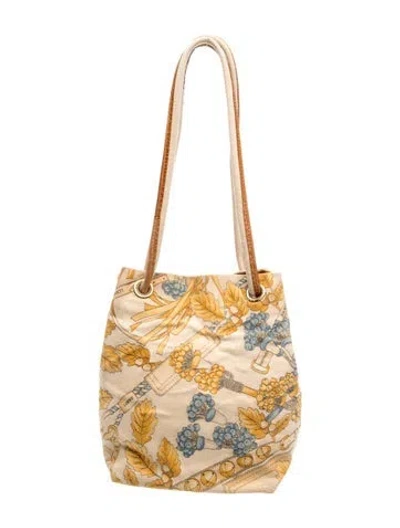 Pre-owned Loewe Canvas Shoulder Bag Vintage In Neutral