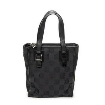 Pre-owned Loewe Canvas Small Vertical Zip Tote In Black