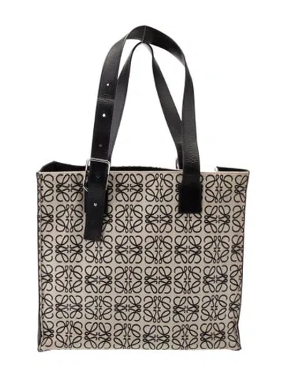 Pre-owned Loewe Canvas Tote In Blue