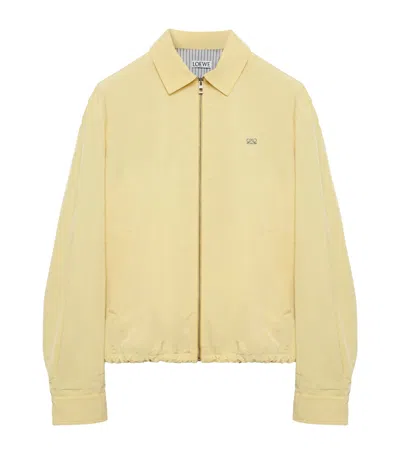 Loewe Canvas Zip-up Jacket In Nude