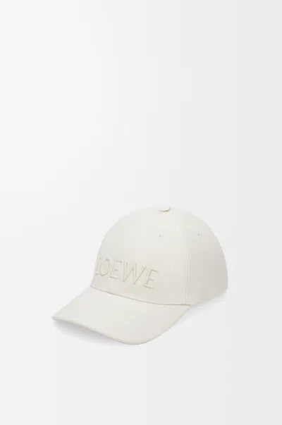 Loewe Cap In Canvas Size:59 For Woman In White