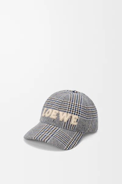Loewe Cap In Wool Size:l For Woman In Gray