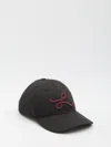 Loewe Cap With Appliqué In Black