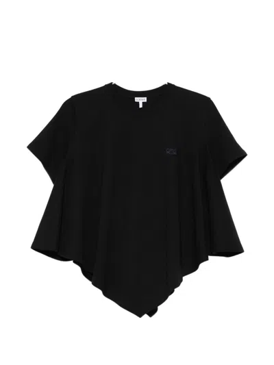 Loewe Cape Cotton T-shirt In Black