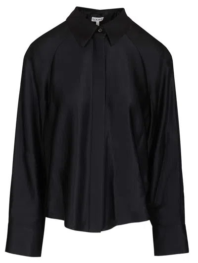 Loewe Cape Shirt Shirts Blue