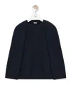 Loewe Cotton And Cashmere-blend Jersey Poncho In Blue