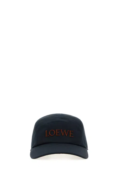 LOEWE CAPPELLO DA BASEBALL CAMP IN TELA BLU SCURO  UOMO