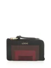 Loewe Card Holder With Coin Purse Small Leather Goods Multicolor In Black