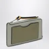 Loewe Zip-up Leather Cardholder In Grey
