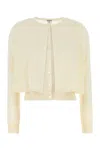 Loewe Double Layer Cardigan In Silver