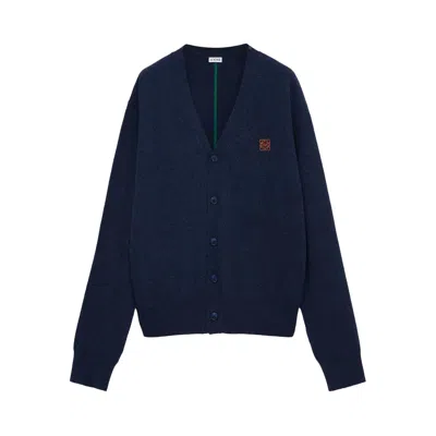 Pre-owned Loewe Cardigan 'navy Blue' | Men's Size L