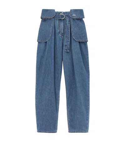 Loewe Cargo Jeans In Blue